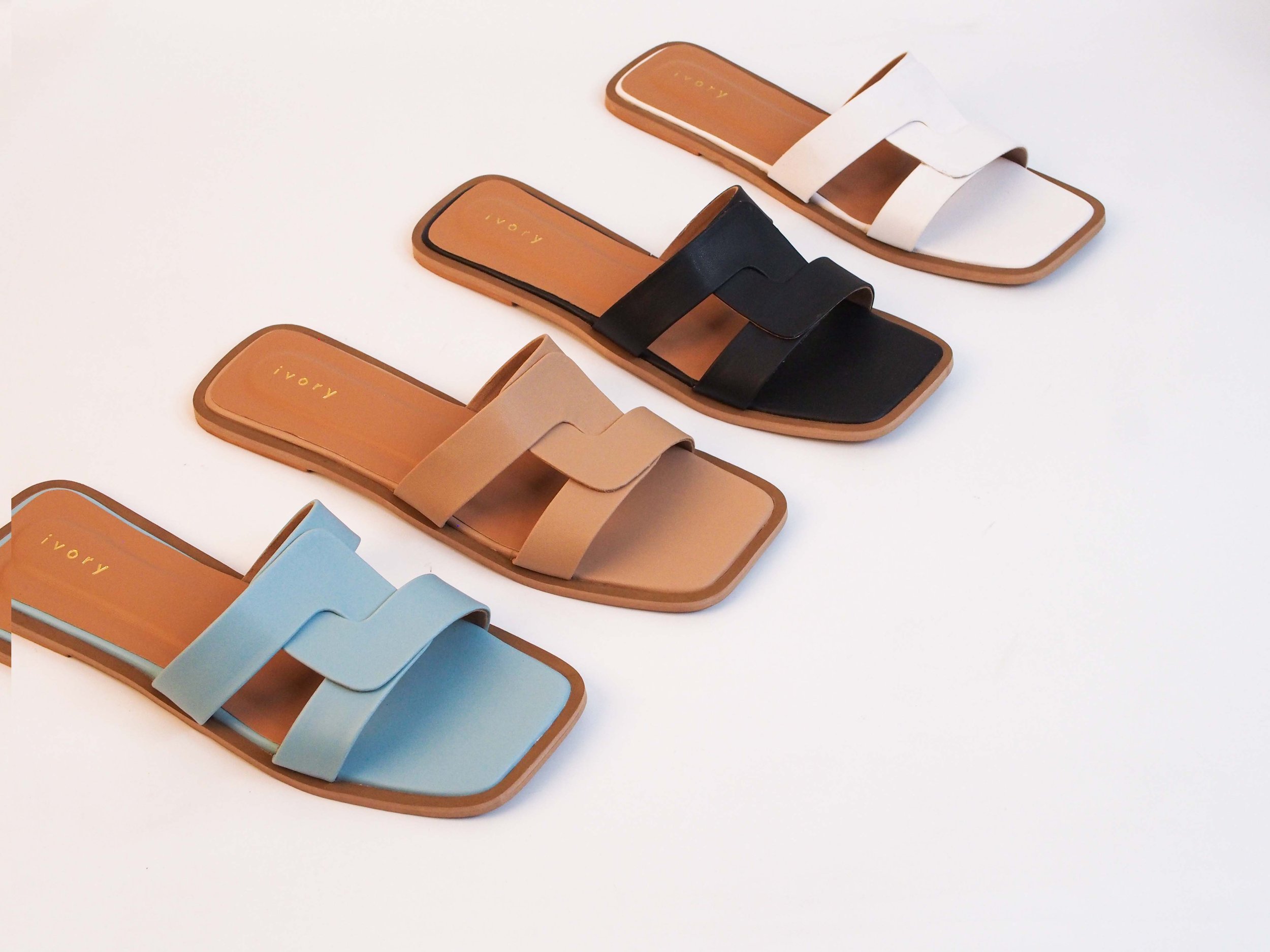 Dlords footwear — flat strap sandals