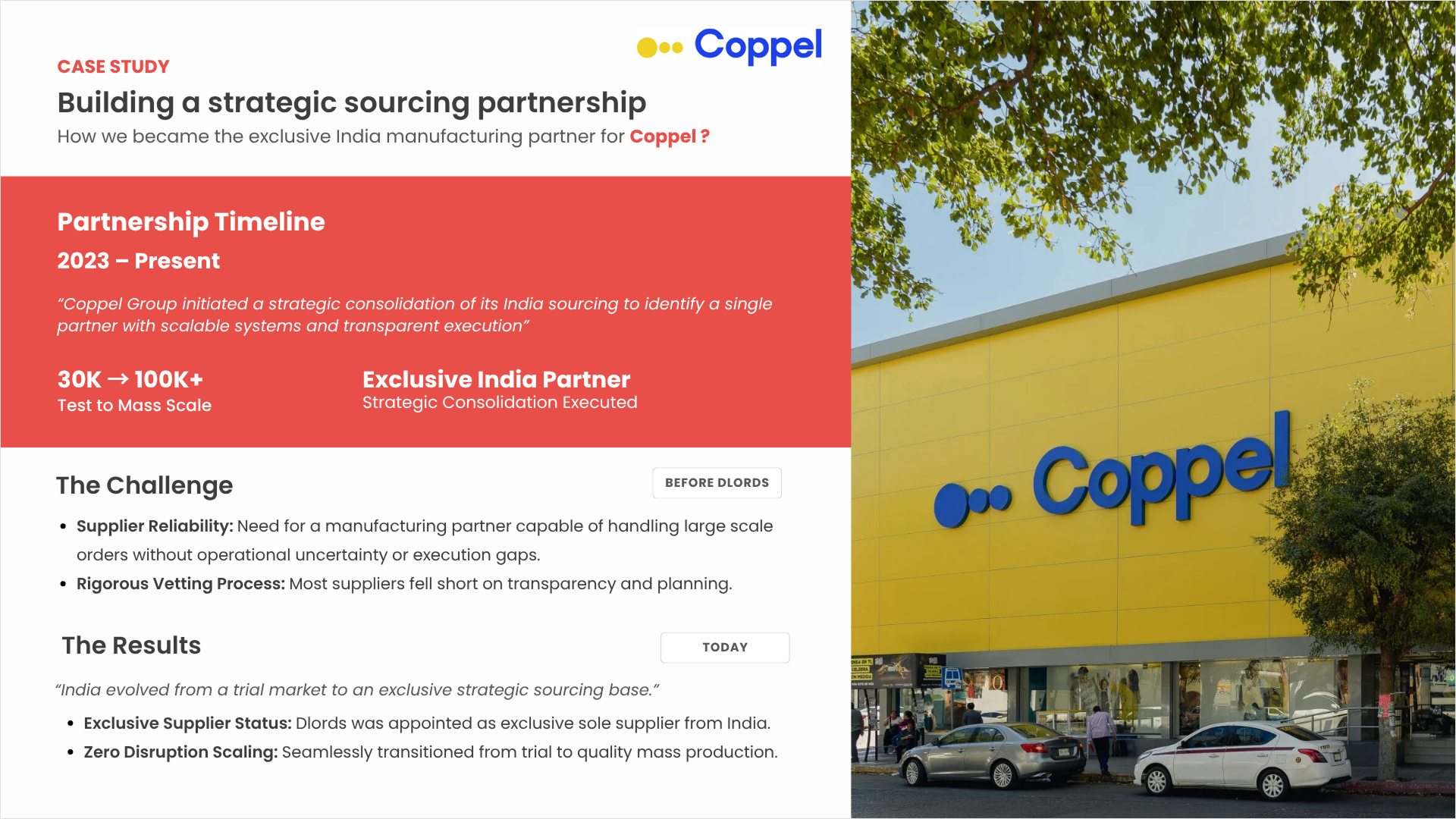 Coppel — building a strategic sourcing partnership